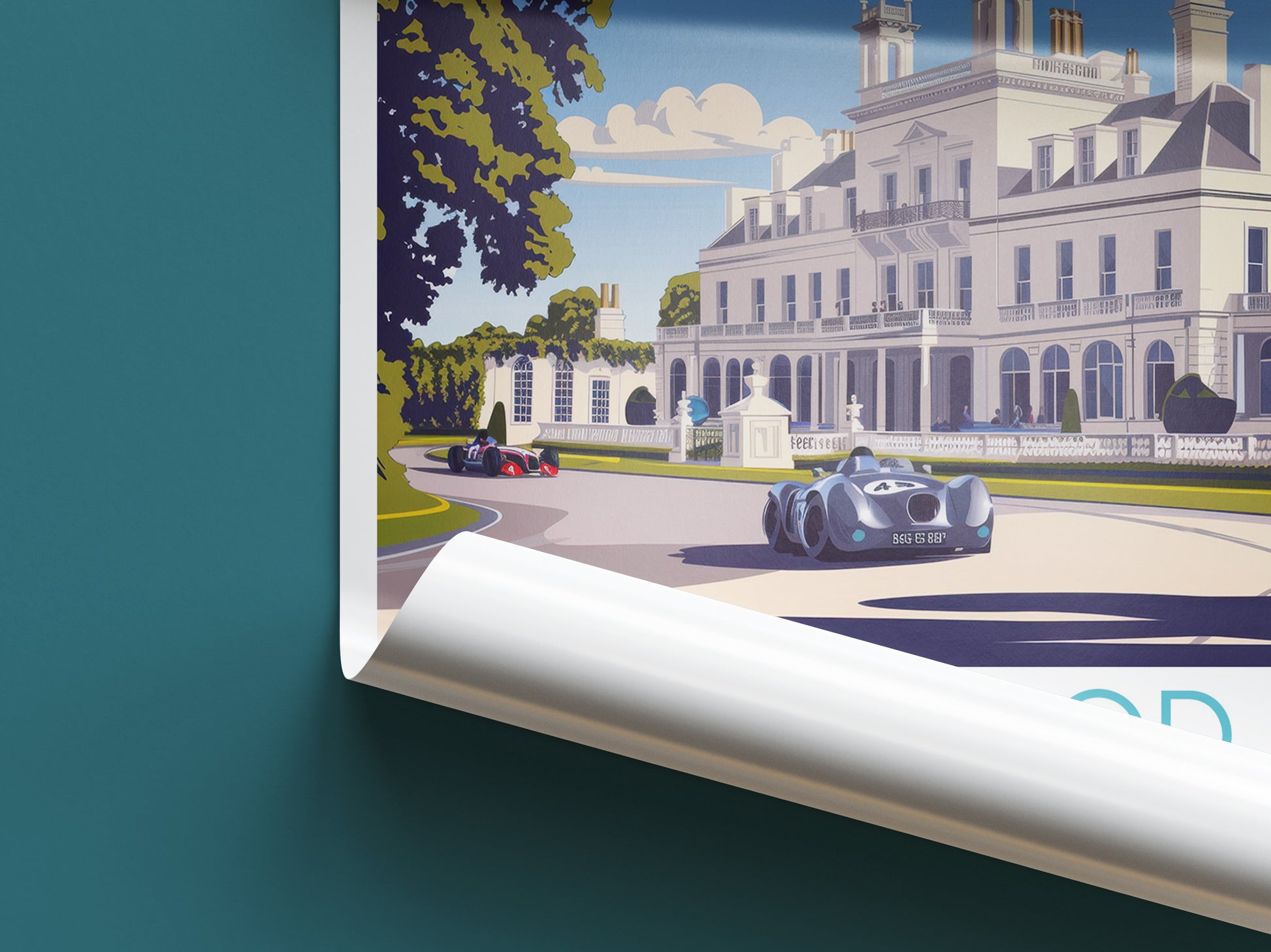 Goodwood travel poster roll up United Kingdom