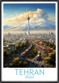 tehran travel poster main iran