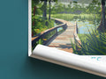 Everglades travel poster roll up National Park