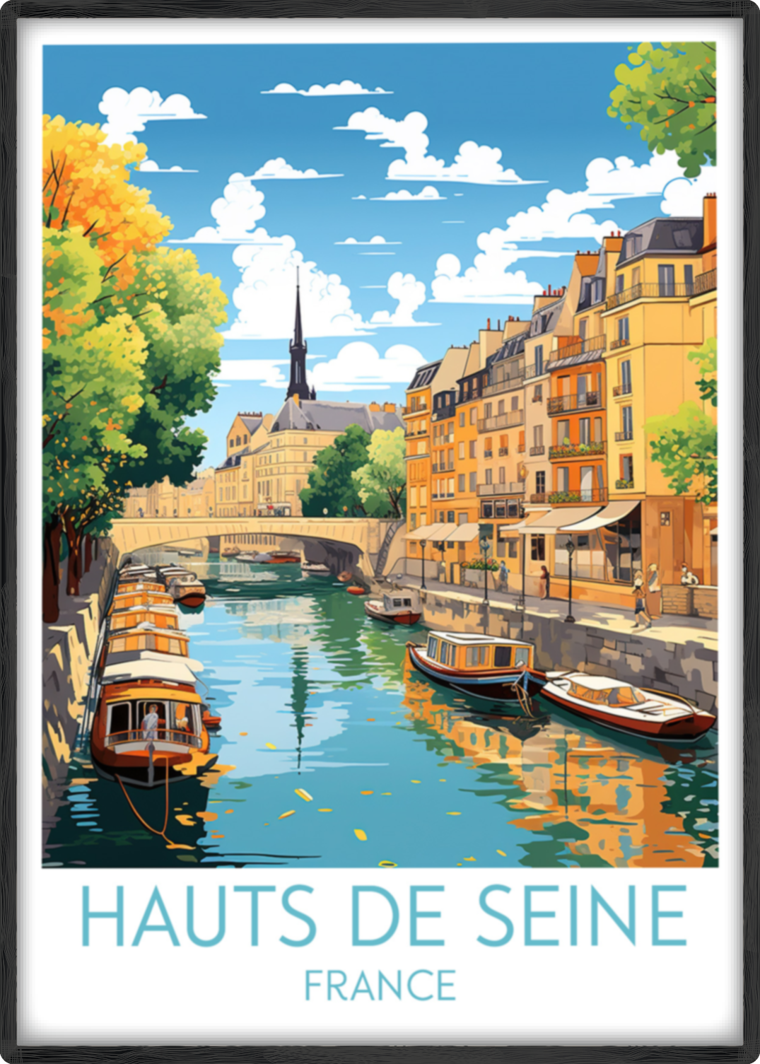 hauts de seine travel poster main france