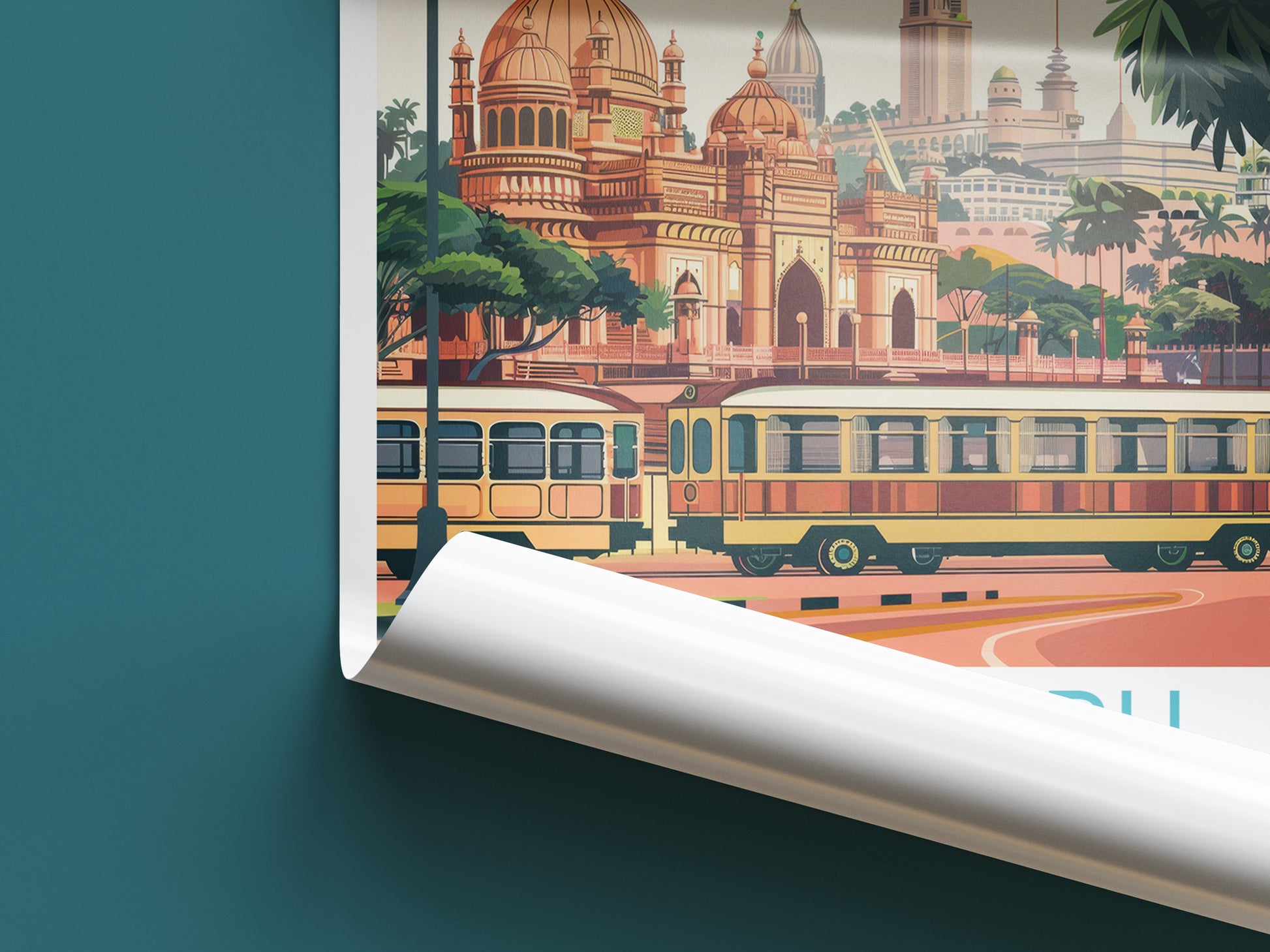 Bengaluru travel poster roll up India