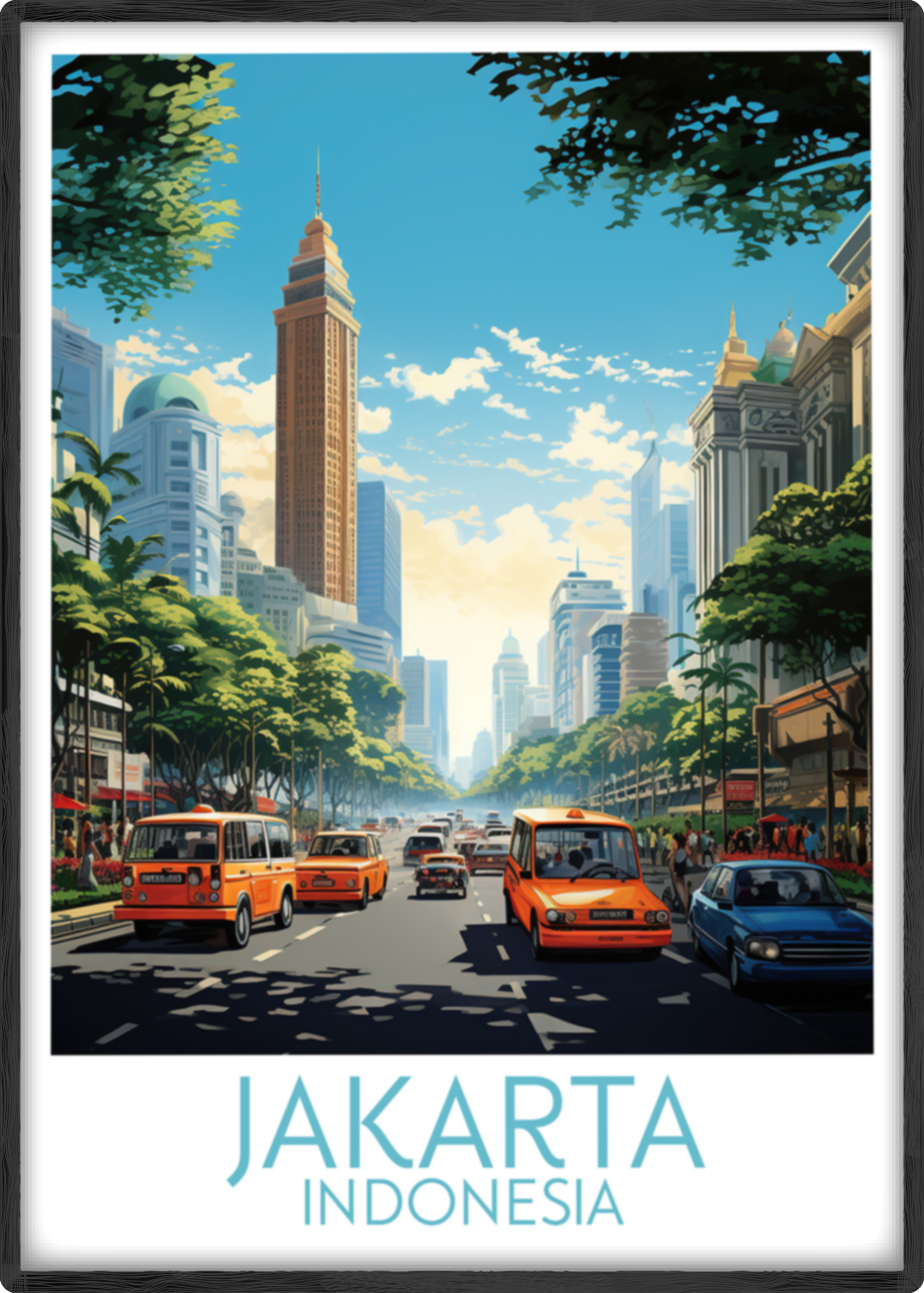 jakarta travel poster main indonesia