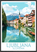 ljubljana travel poster main slovenia