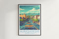 Albuquerque travel poster on the wall United States