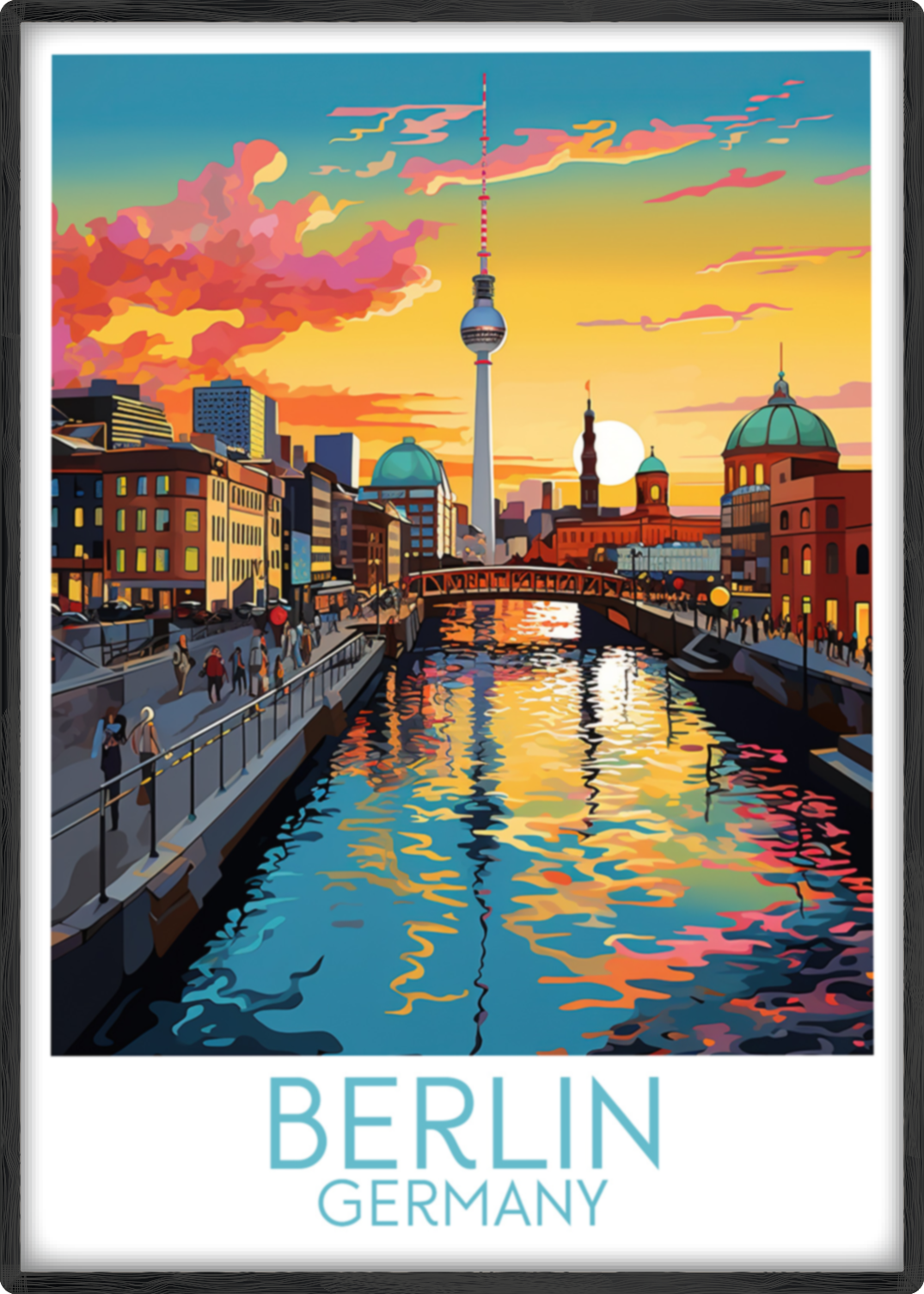 berlin travel poster main germany