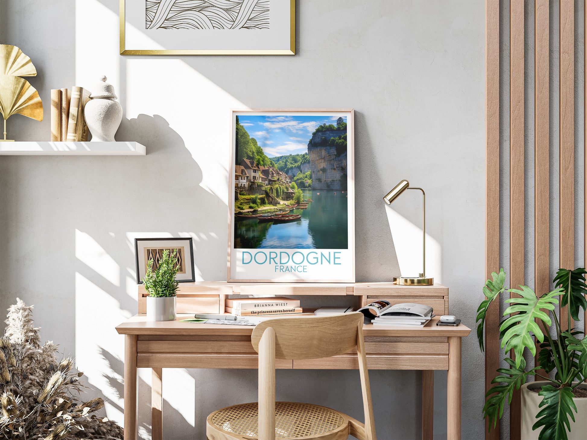 Dordogne travel poster for desk France