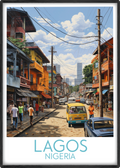 lagos travel poster main nigeria