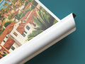 Santa Barbara travel poster tube California