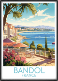 bandol travel poster main france