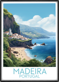 madeira travel poster main portugal