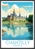 chantilly travel poster main france