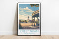 Cheltenham travel poster on the ground United Kingdom