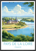 pays de la loire travel poster main france