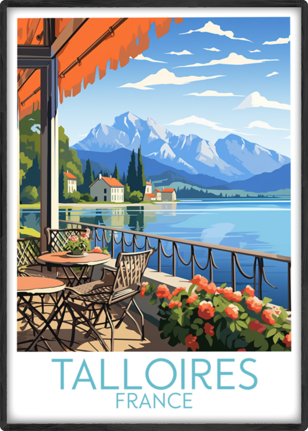 talloires travel poster main france