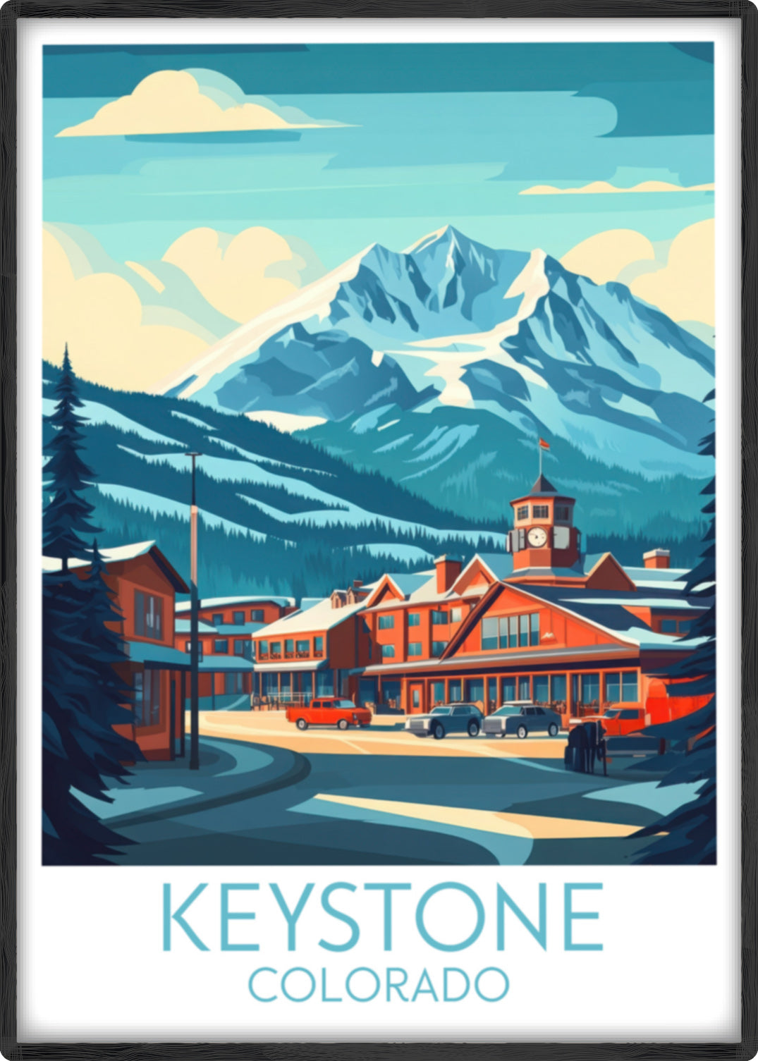 Keystone travel poster main Colorado