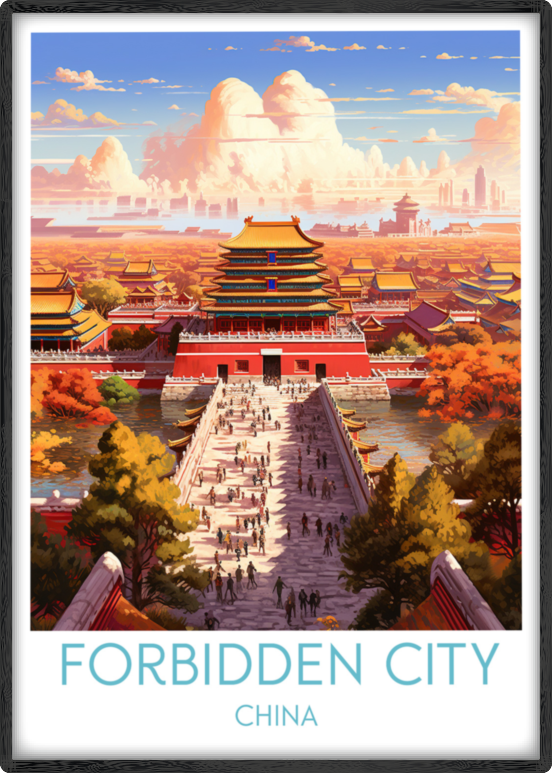 Forbidden City travel poster main China