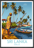 Sri Lanka travel poster main Galle