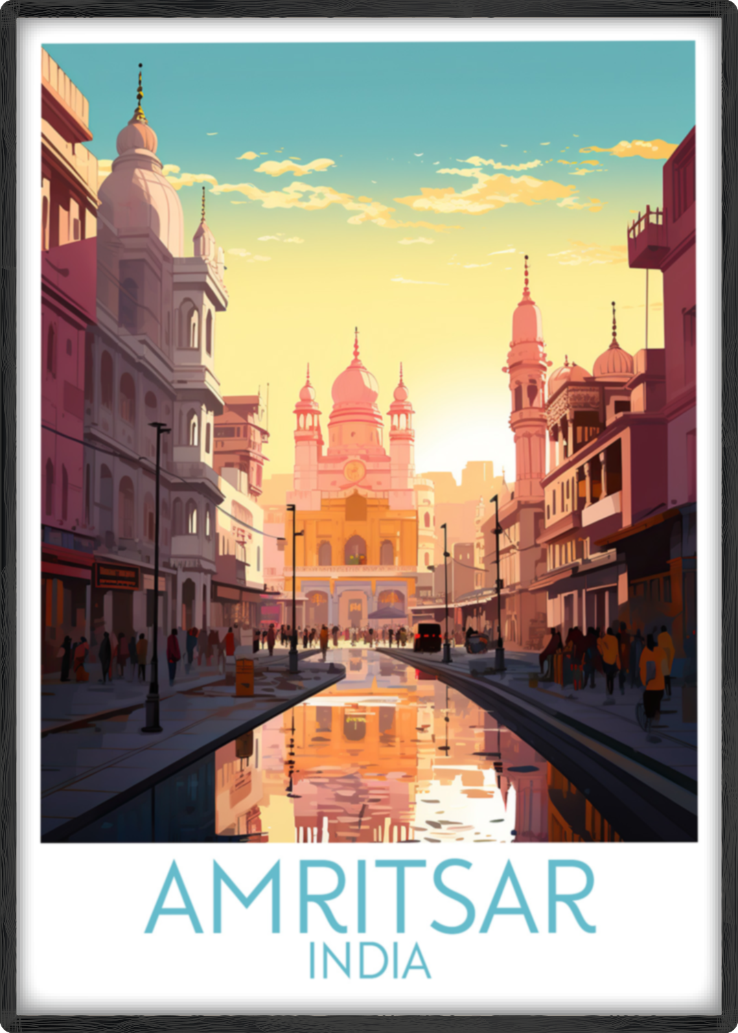 amritsar travel poster main india