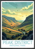 Peak District travel poster main National Park