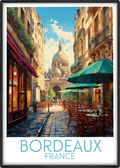 bordeaux travel poster main france