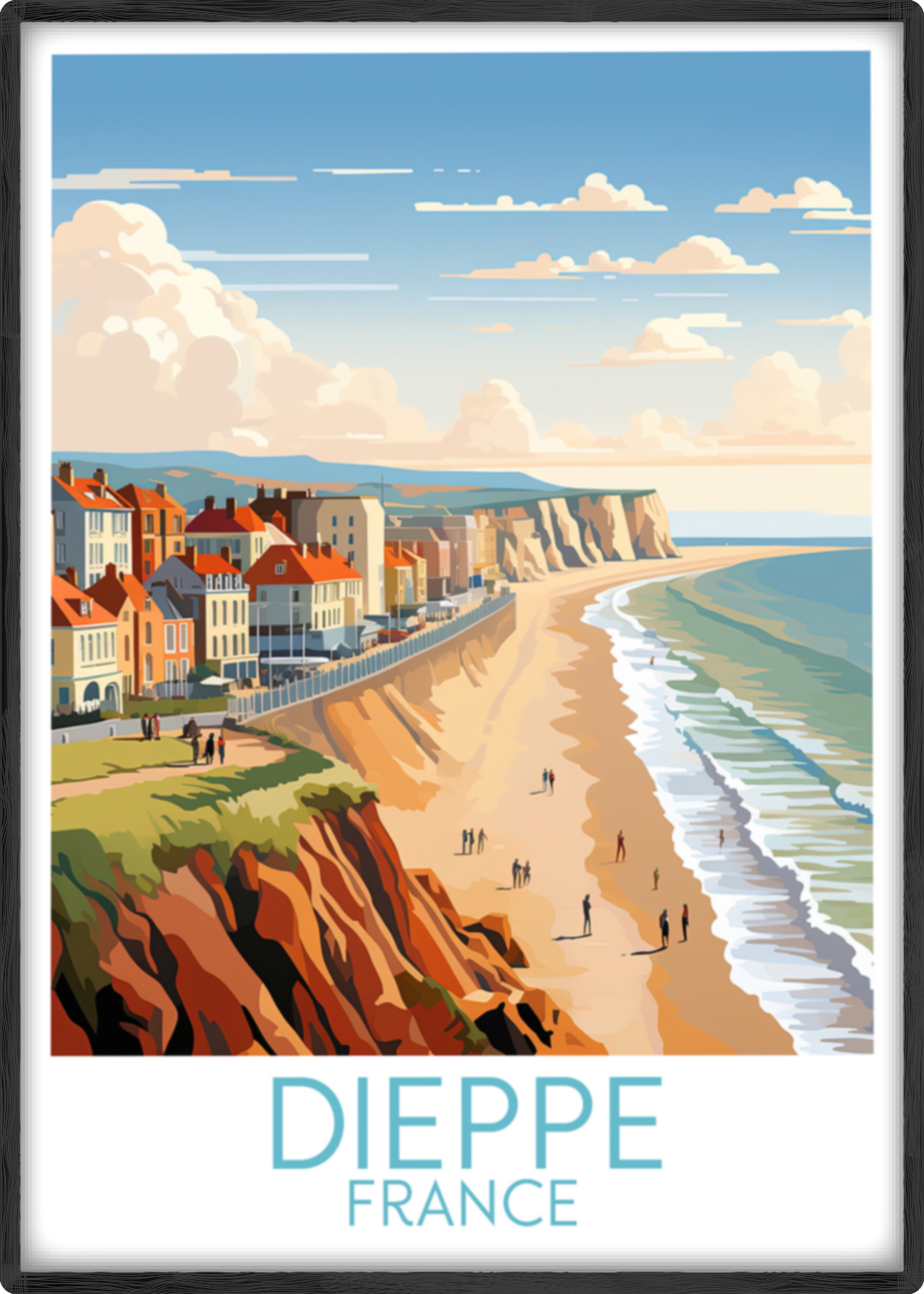 dieppe travel poster main france