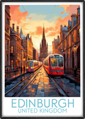 edinburgh travel poster main united kingdom