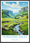 yorkshire dales travel poster main england