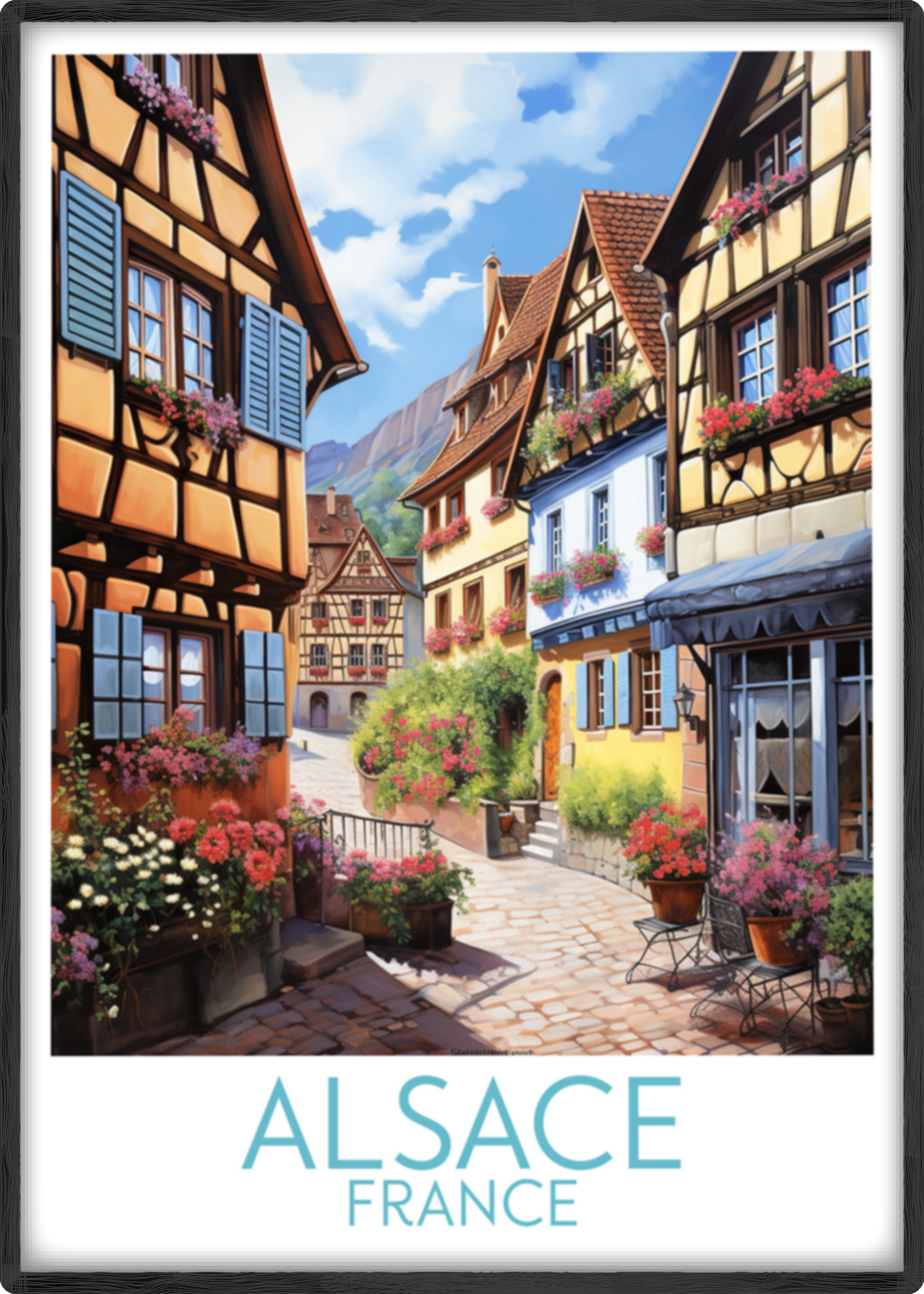 alsace travel poster main france