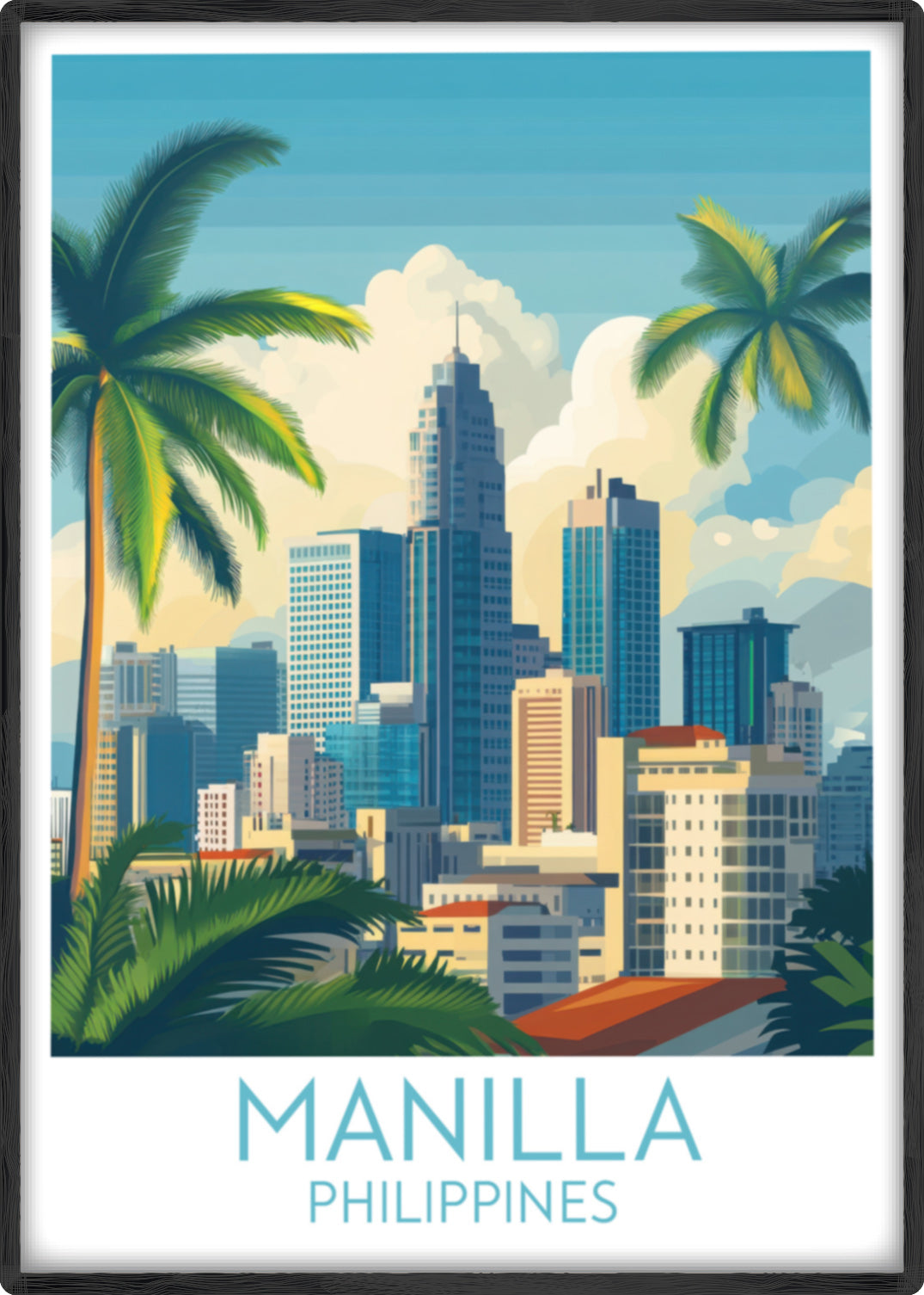 Manilla travel poster main Philippines