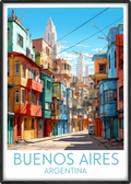 buenos aires travel poster main argentina