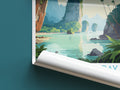 Phang Nga Bay travel poster roll up Thailand