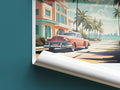 Miami travel poster roll up Florida