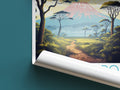 Kilimanjaro travel poster roll up Tanzania