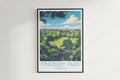 Finsbury Park travel poster on the wall London