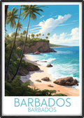 barbados travel poster main barbados