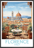 florence travel poster main italy