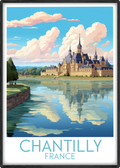 chantilly travel poster main france