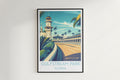 Gulfstream Park travel poster on the wall Florida