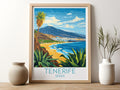 Tenerife travel poster for kitchen Spain