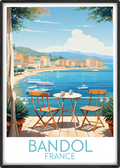 bandol travel poster main france