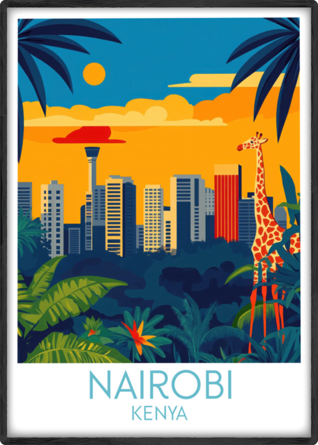 Nairobi travel poster main Kenya