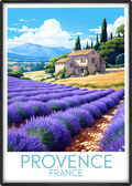 provence travel poster main france