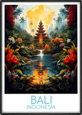 bali travel poster main indonesia