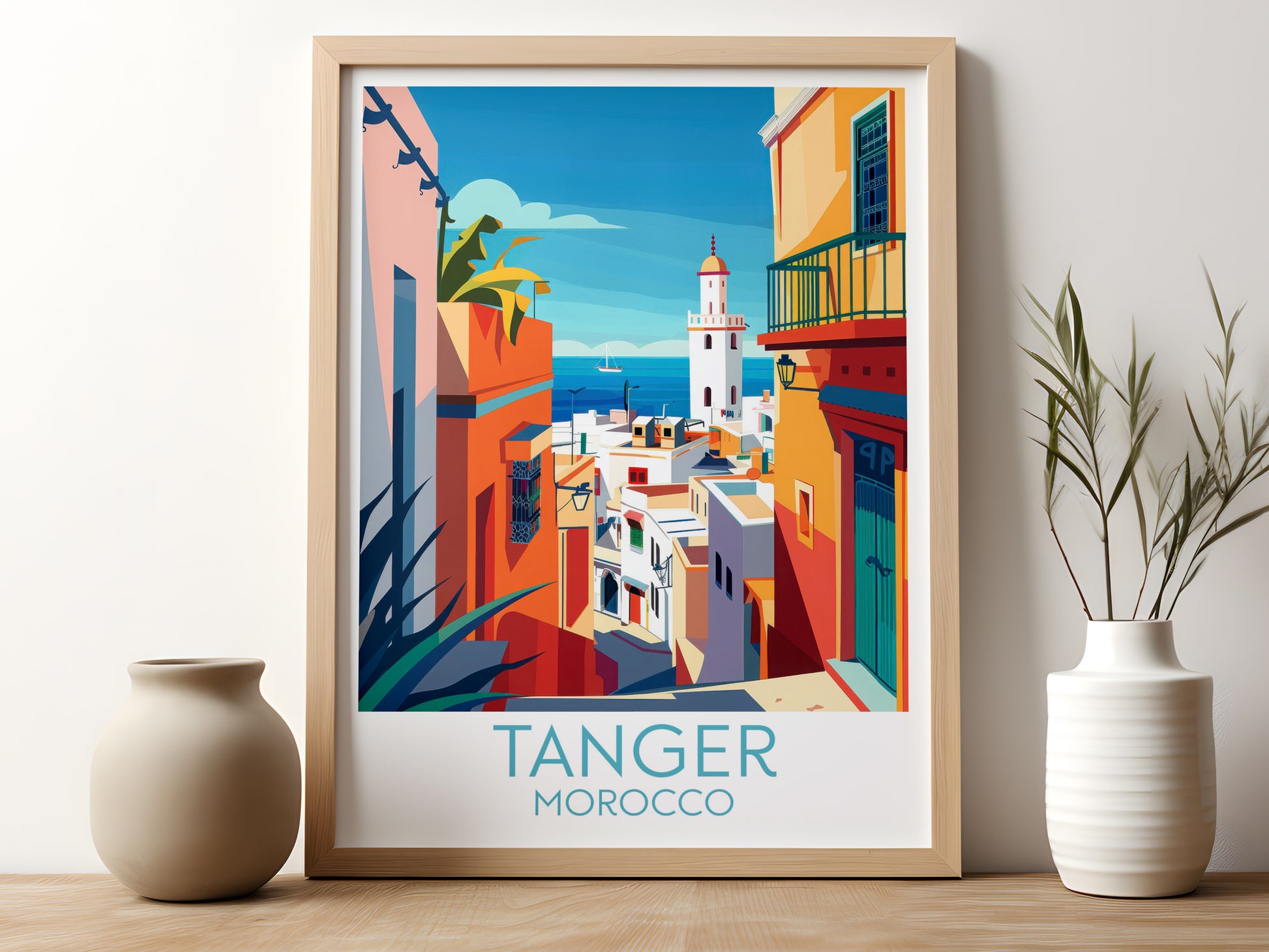 Tanger travel poster for kitchen Morocco