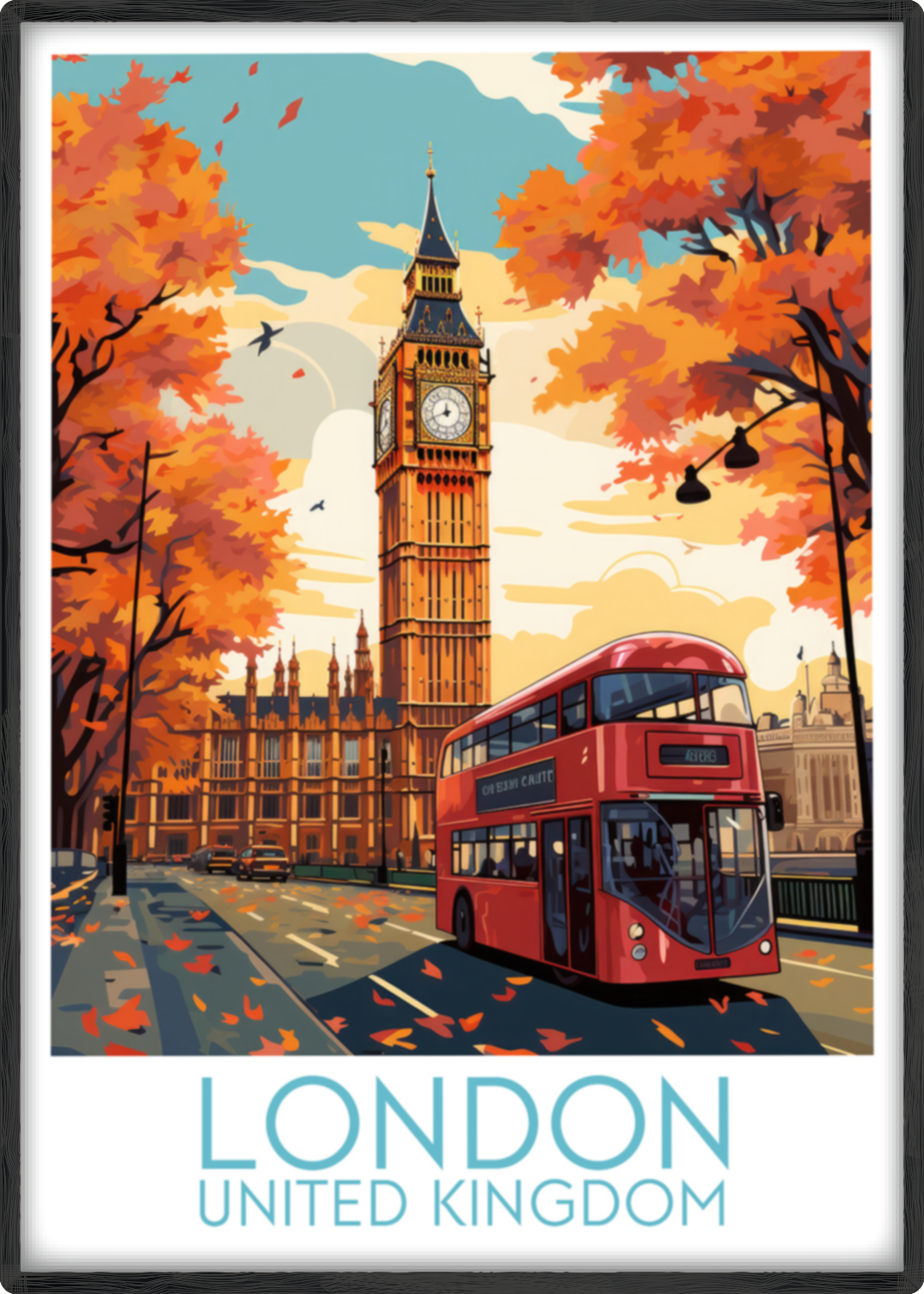 london travel poster main united kingdom