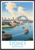 sydney travel poster main australia