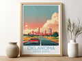 Oklahoma travel poster for kitchen United States