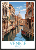 venice travel poster main italy