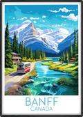 banff travel poster main canada