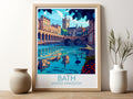 Bath travel poster for kitchen United Kingdom